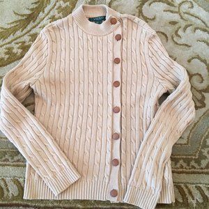 Ralph Lauren Cable Button-Down Sweater